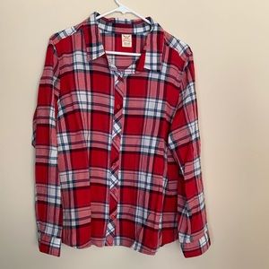 Faded Glory Plaid Long-sleeve Shirt